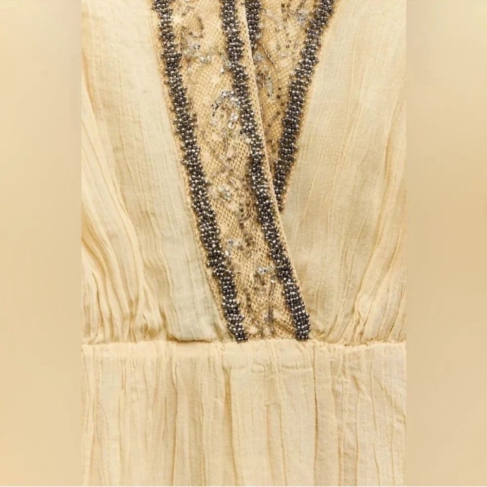 ZARA EMBROIDERED BEADED DRESS ZW COLLECTION NWT - Picture 7 of 14